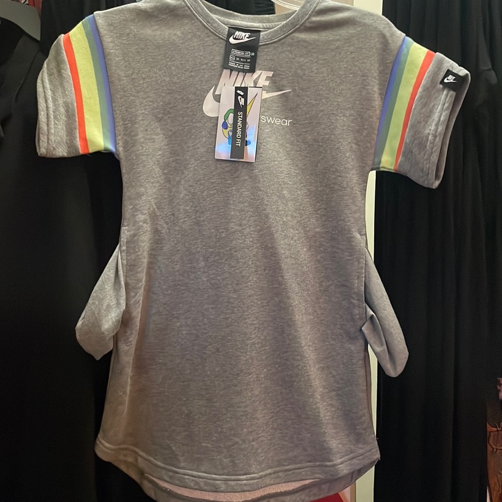 Girls Nike sweater dress with pockets